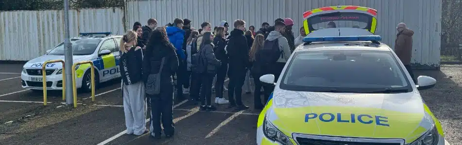 Extended diploma in policing - visit from police
